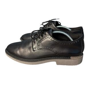 Cole Haan Oxford Shoe Size 8M Go To Grand 360 Black Leather Plain Toe